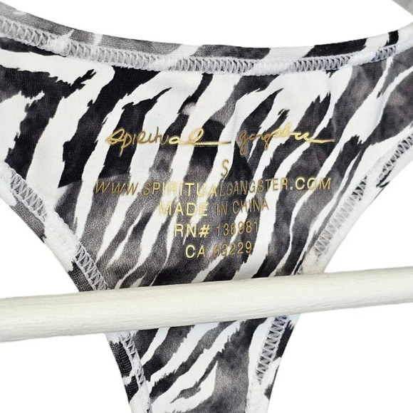 Spiritual Gangster Sports Bra Active Top Animal Print Size Small - Picture 3 of 5